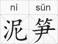 泥笋的拼音