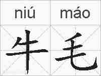 牛毛的拼音