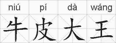 牛皮大王的拼音