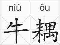 牛耦的拼音