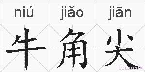 牛角尖的拼音
