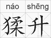 猱升的拼音