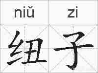 纽子的拼音