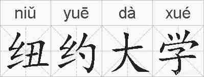 纽约大学的拼音