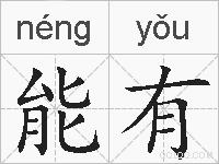 能有的拼音