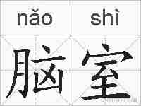 脑室的拼音