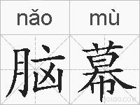 脑幕的拼音