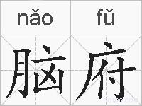 脑府的拼音