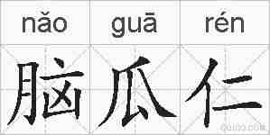 脑瓜仁的拼音