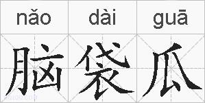 脑袋瓜的拼音