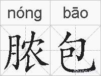 脓包的拼音