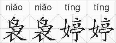 袅袅婷婷的拼音