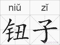 钮子的拼音