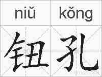 钮孔的拼音