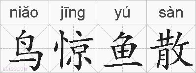 鸟惊鱼散的拼音