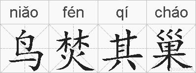 鸟焚其巢的拼音