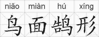 鸟面鹄形的拼音