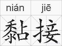 黏接的拼音