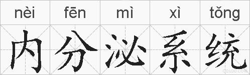 内分泌系统的拼音