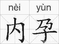 内孕的拼音