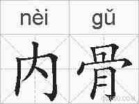 内骨的拼音