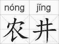 农井的拼音
