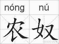 农奴的拼音