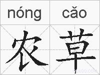 农草的拼音