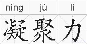凝聚力的拼音