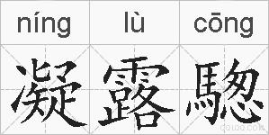 凝露騘的拼音