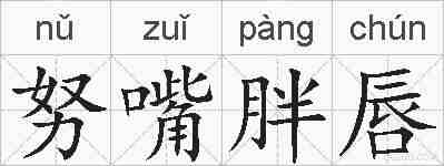 努嘴胖唇的拼音