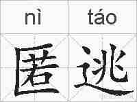 匿逃的拼音