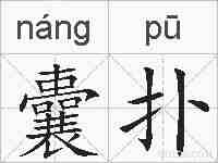 囊扑的拼音