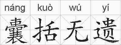 囊括无遗的拼音