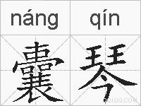 囊琴的拼音