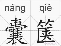 囊箧的拼音