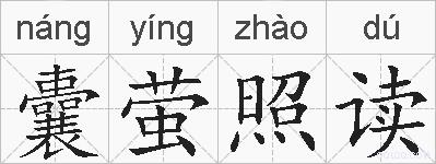 囊萤照读的拼音