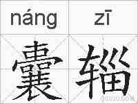 囊辎的拼音