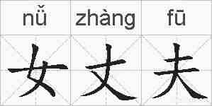 女丈夫的拼音