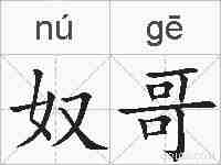 奴哥的拼音