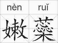 嫩蘂的拼音