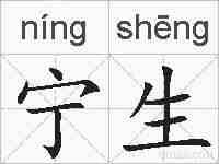 宁生的拼音