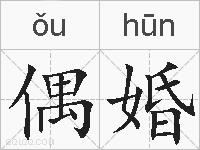 偶婚的拼音