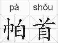 帕首的拼音
