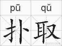 扑取的拼音