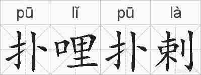 扑哩扑剌的拼音