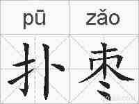 扑枣的拼音