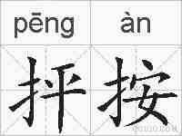 抨按的拼音