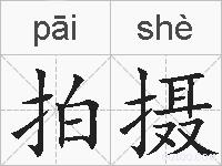 拍摄的拼音