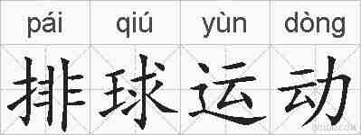 排球运动的拼音